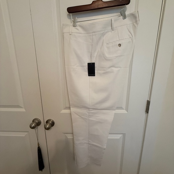 Eloquii Kady White Flat Front Pant NWT - Picture 4 of 5